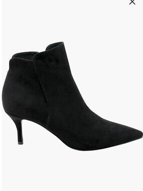 NEW Charles by Charles David Admire Black Suede Pointed Toe Ankle Booties  10M